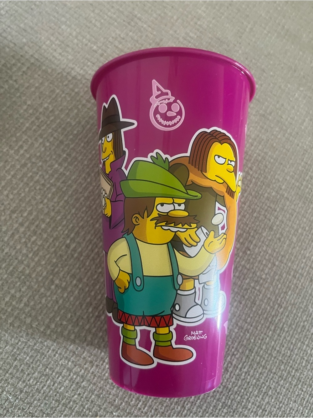 Jack in the Box Simpsons glow in the dark cup